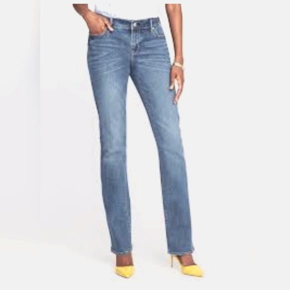 Old Navy Original Mid Rise OOAK handpainted daisy denim jeans 4 short - Picture 4 of 9